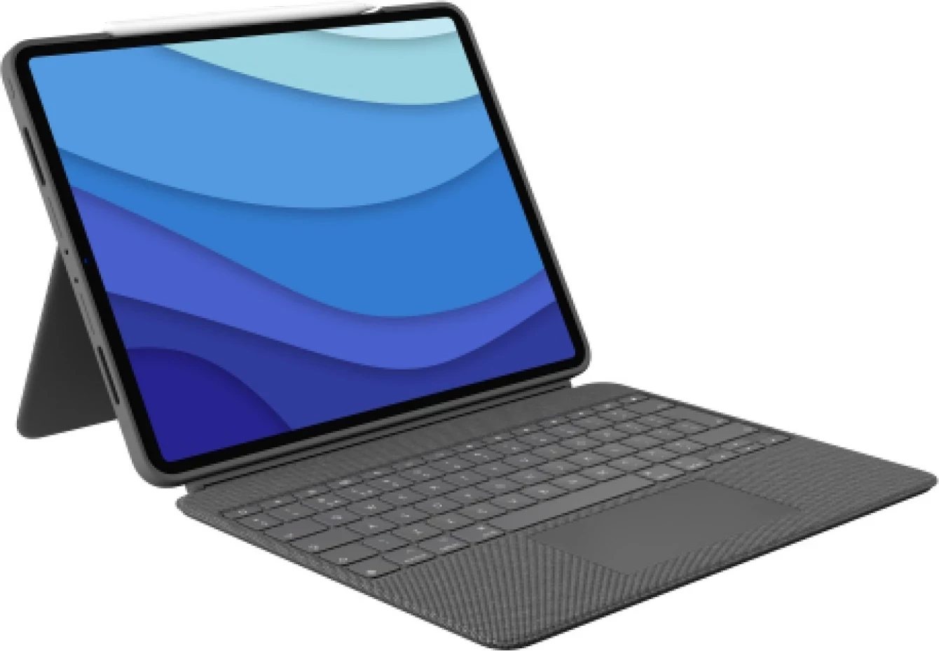 Mbështjellës për iPad Pro 12.9 Logitech Combo Touch, me tastierë dhe ngjyrë grafit