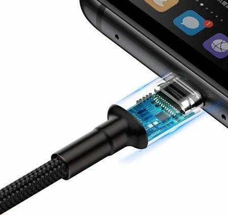 Kabllo USB-A në USB-C Baseus CATKLF-PG1 1 m 5A USB 2.0 e zezë