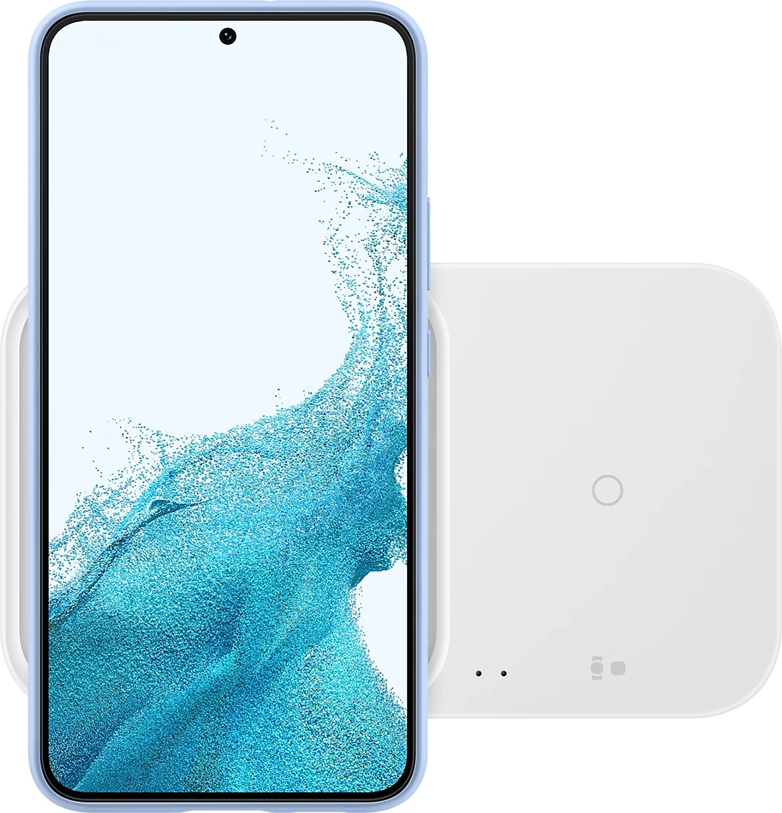 Karikues wireless Samsung Wireless Charger Duo EP-P5400TWEGEU, 15W, me kabllo USB-C, i bardhë, set