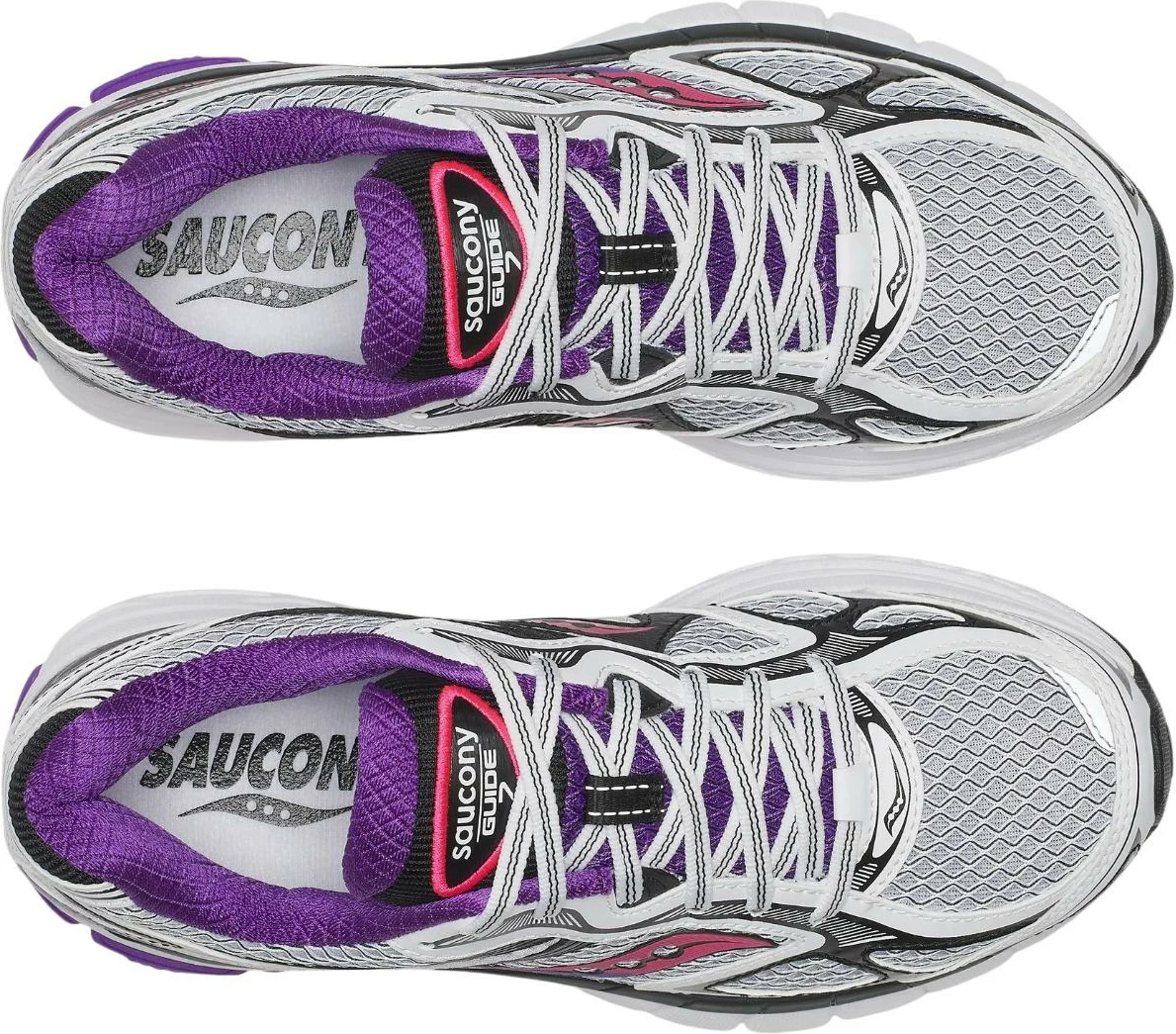 Atlete për femra Saucony ProGrid Guide 7 S101493-1049, të bardha dhe vjollcë [Madhësia: 40]