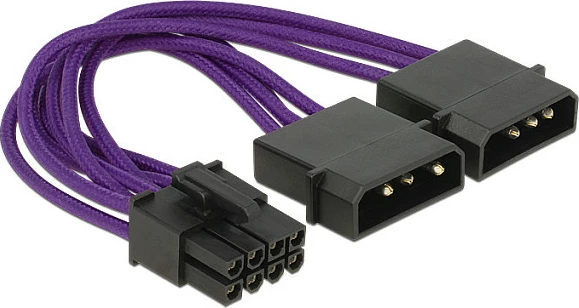 Kabllo rryme PCIe DeLOCK 83705, 8-pin, 0.15 m, vjollcë