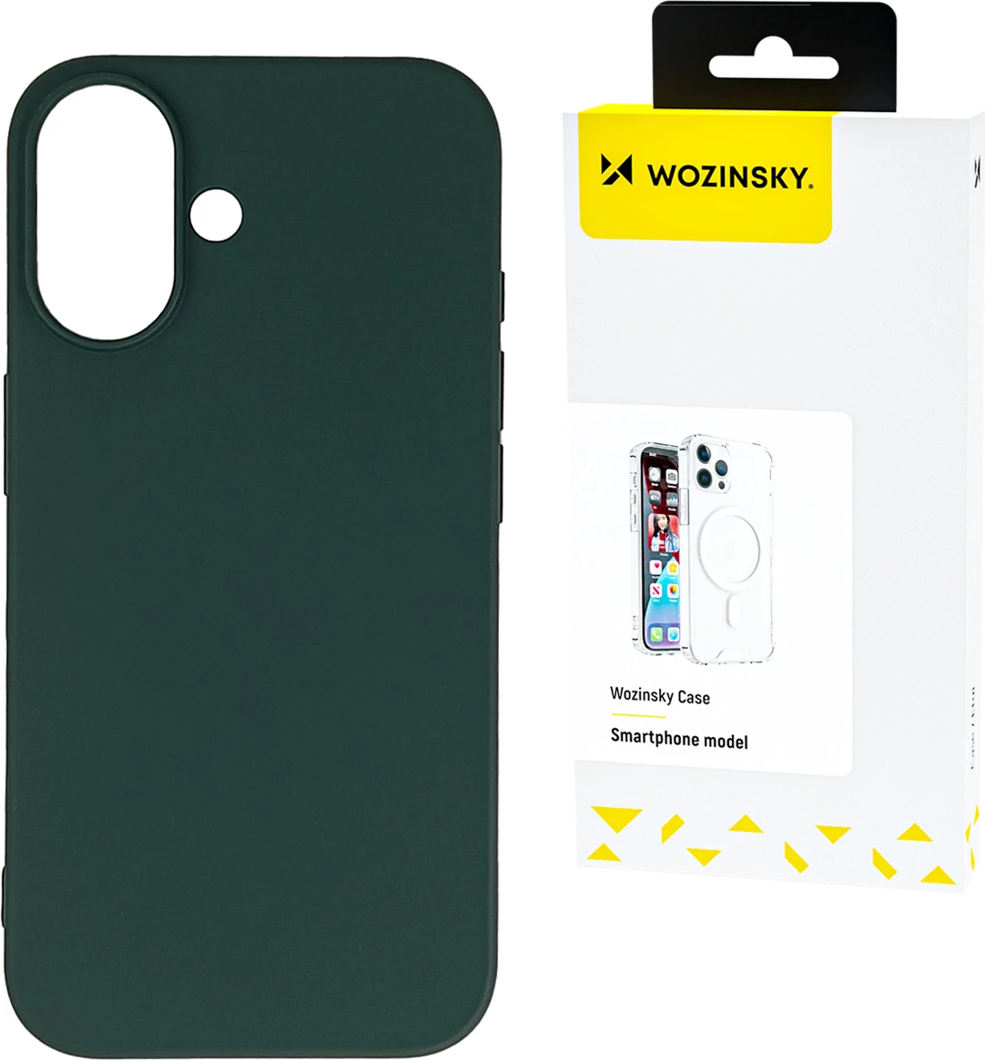 Mbështjellës Wozinsky Silicone Case për Samsung Galaxy S25 Ultra, i gjelbër