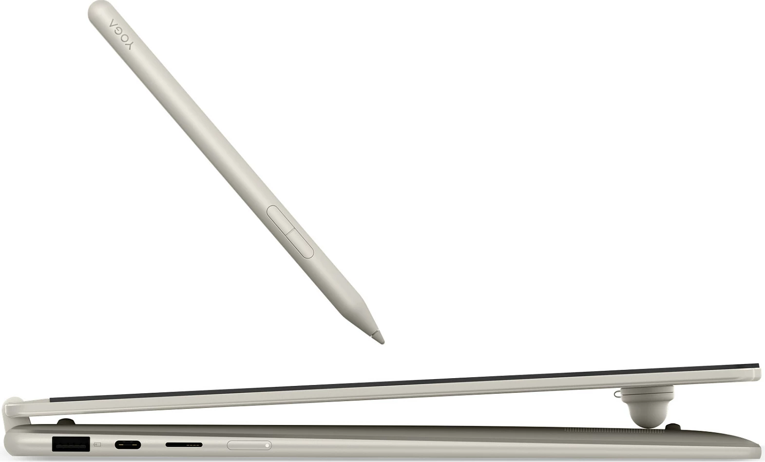 Laptop 2-në-1 Lenovo Yoga 7, Ryzen AI 7 445, 32GB RAM, 1TB SSD, 16-inç 2.8K, Windows 11 Home, Seashell