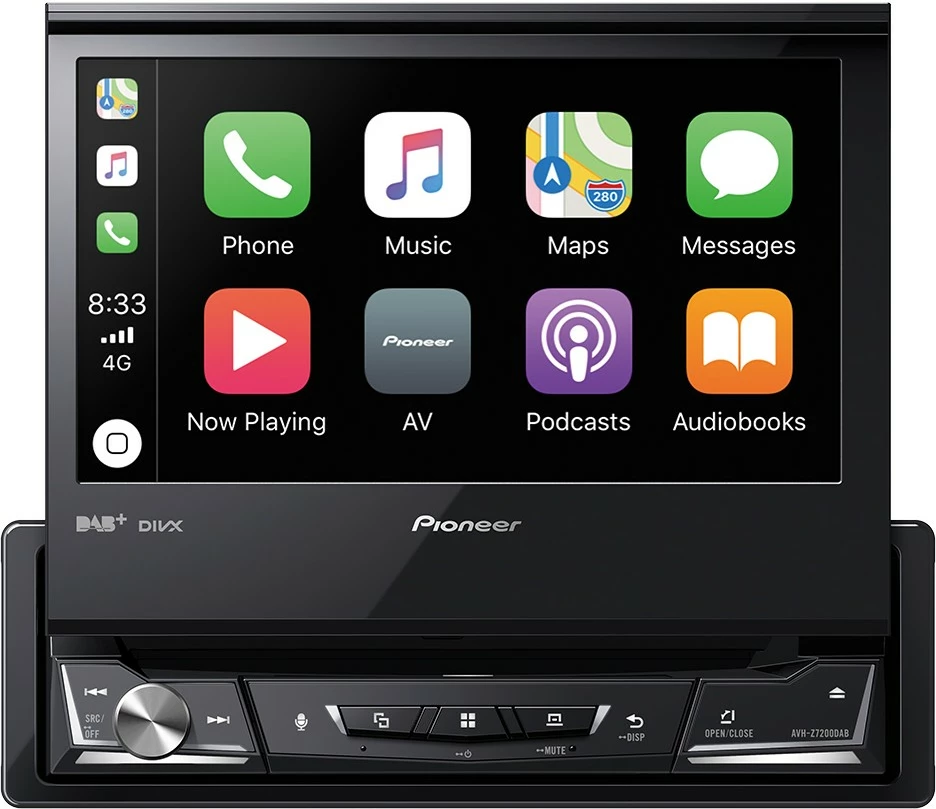 Multimedia për makinë Pioneer AVH-Z7200DAB, ekran me prekje, DAB+, Bluetooth, i zi