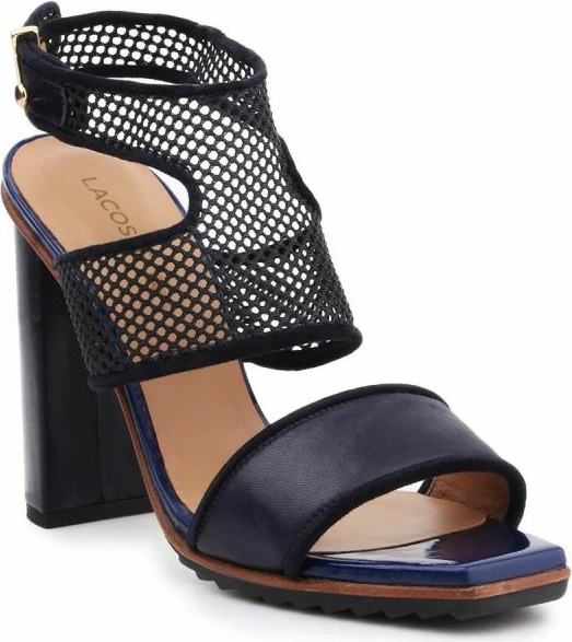 Sandale me taka Lacoste për femra, navy blue