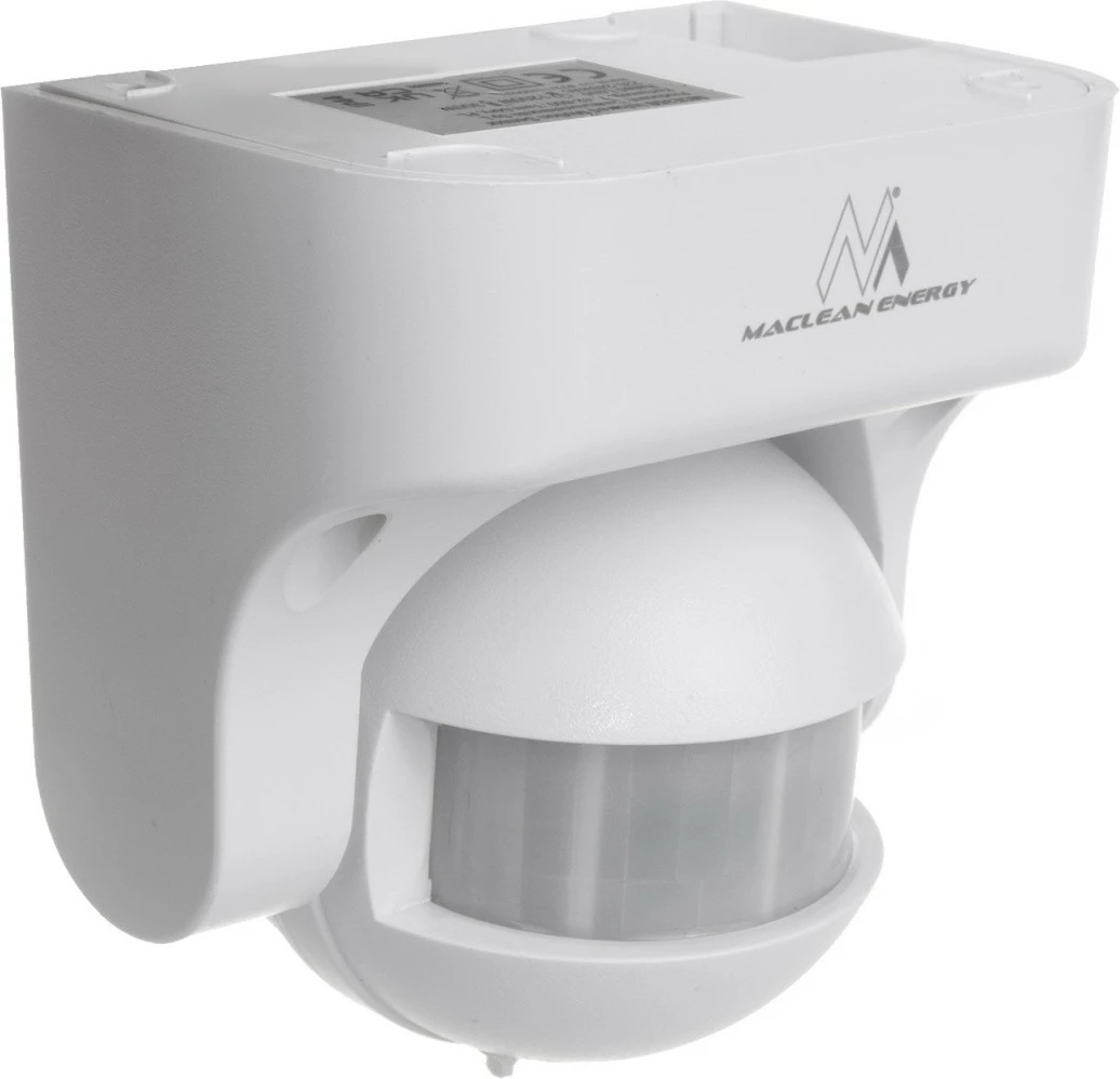 Sensor lëvizjeje PIR Maclean MCE358W, IP44, 12 m, 180°, 800/1200 W, i bardhë