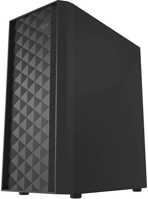Kasë Darkflash DK351 me 4 ventilatorë RGB, Middle Tower, xham i temperuar, e zezë