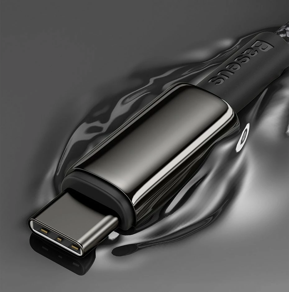 Kabllo Baseus CATWJ-A01 USB-C në USB-C, 2m, 100W, e zezë