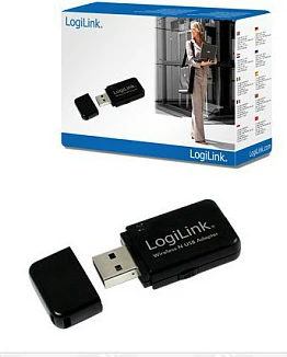 Adapter Wi‑Fi USB LogiLink WL0086B, 300 Mbit/s, 802.11n, 2.4 GHz, i zi