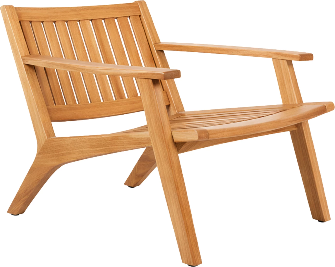 Karrige lounge ARANIA, dru tik natyral, 65x76x70cm