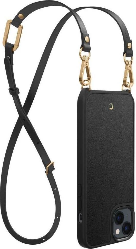 Mbështjellës Spigen Cyrill Classic Charm Mag për iPhone 14 Plus, MagSafe, i zi, me rrip