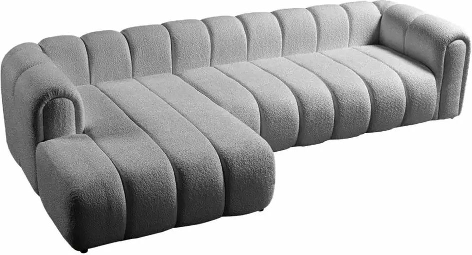 Këndare Atelier del Sofa, N-Line, kënd i majtë, ngjyrë gri