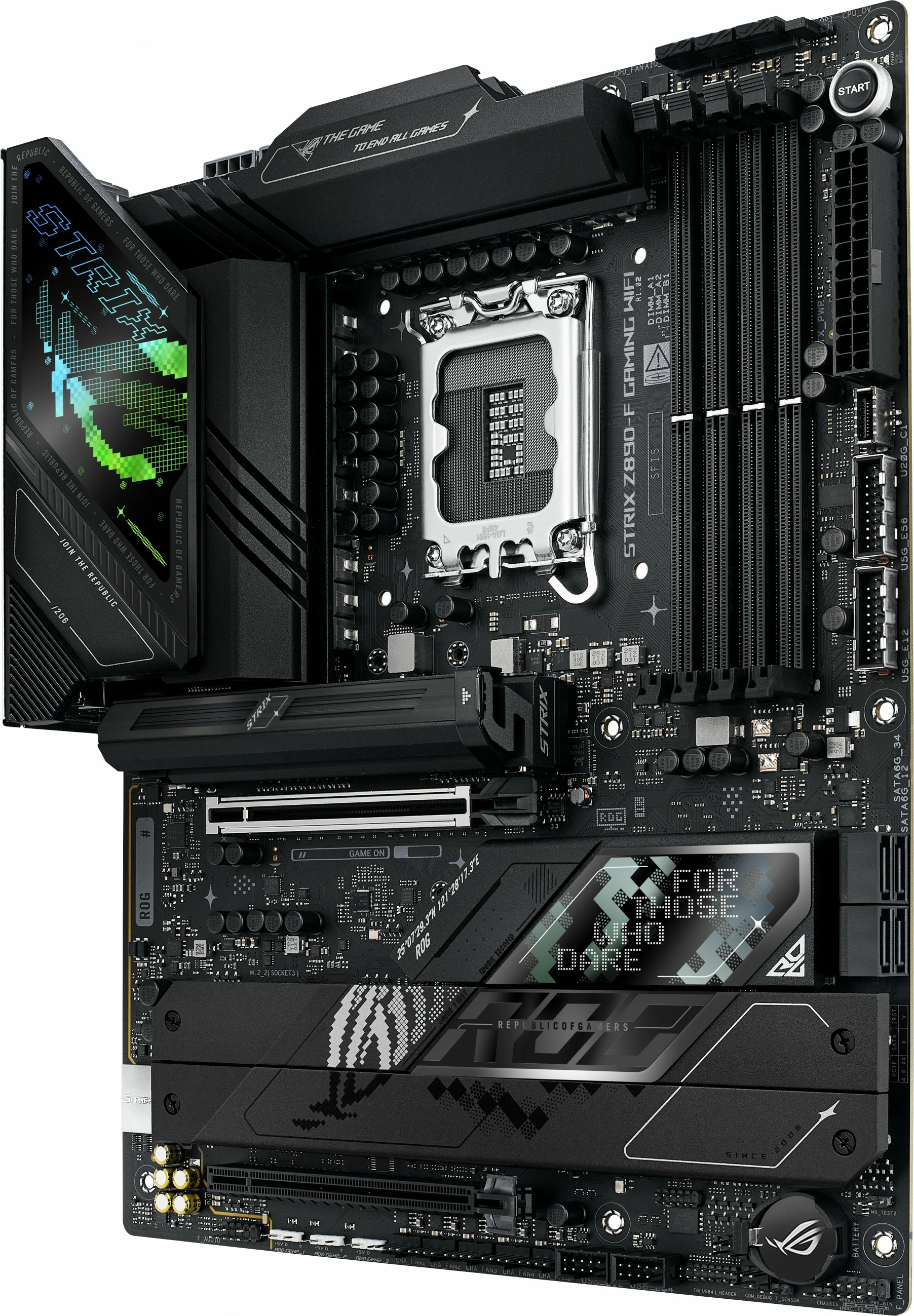 Pllakë amë ASUS ROG STRIX Z890-F GAMING WIFI, Intel, LGA 1851, DDR5, 192 GB