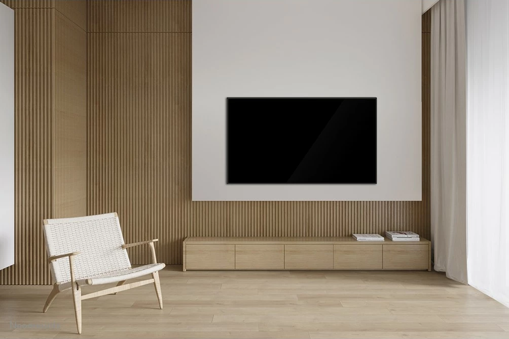 Mbajtës muri për TV Neomounts WL35S-850BL18, 2.18 m (86"), 100 x 100 mm, 800 x 400 mm, 0 - 12°, Çelik, E zezë