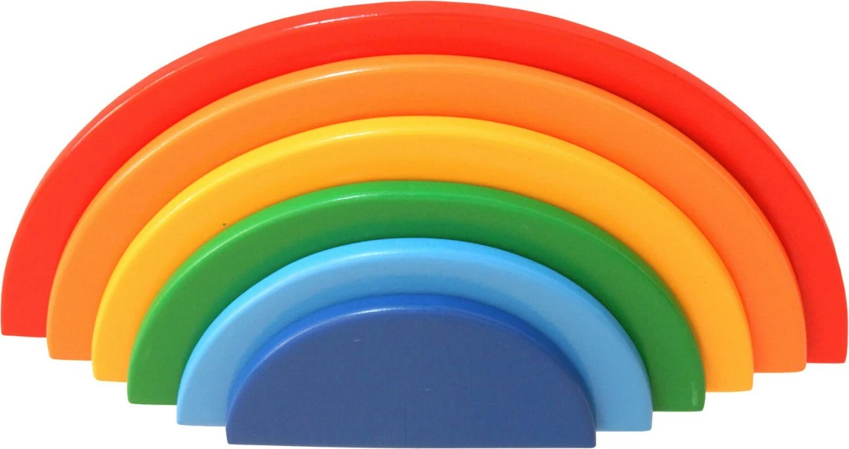 Lodër druri shumëngjyrëshe Waldorf, Skye Decor, për fëmijë