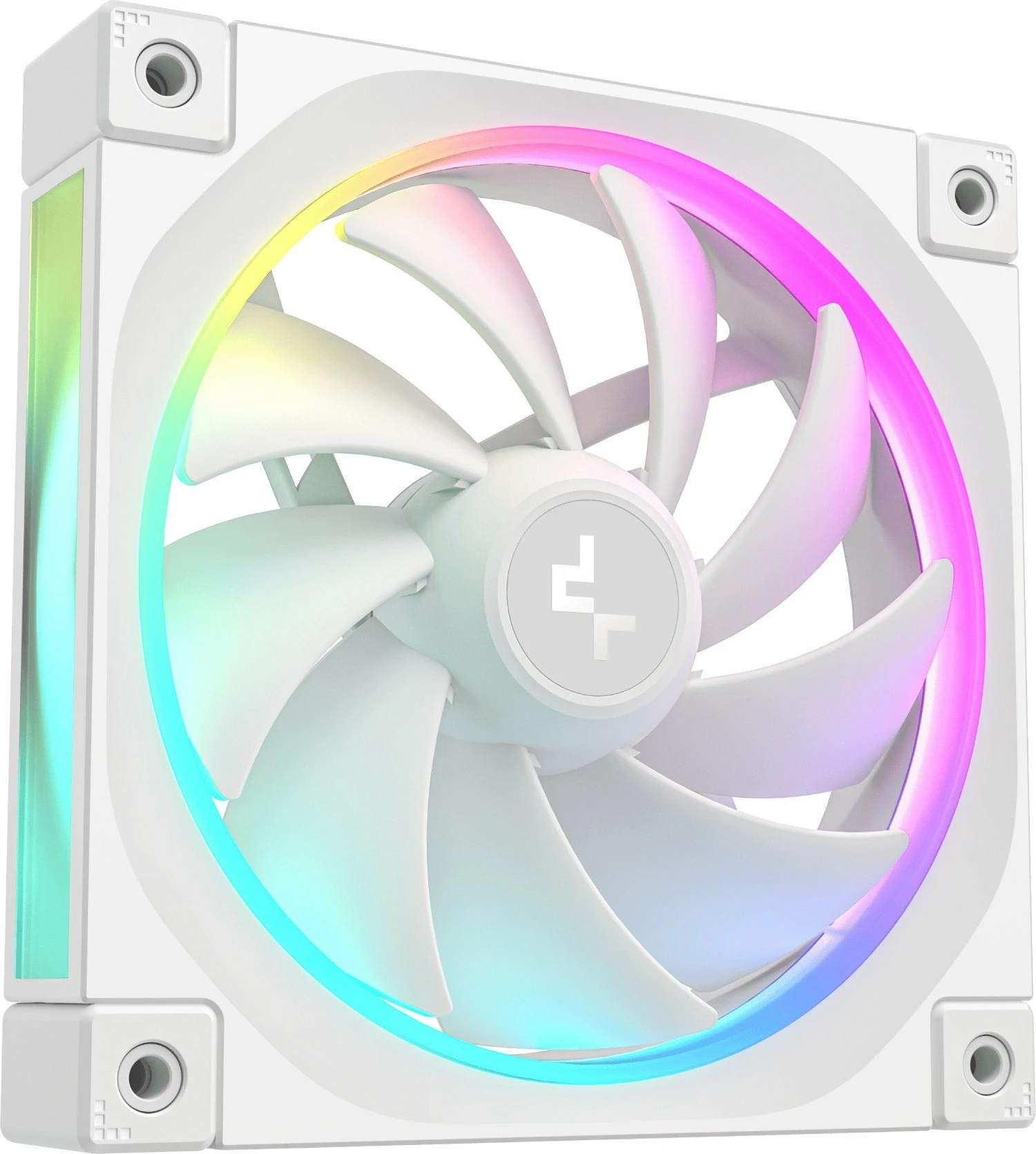 Ventilator kasë PC Deepcool FL12 WH R-FL12-WHAPN3-G, 120mm, PWM, ARGB, set 3 copë, i bardhë