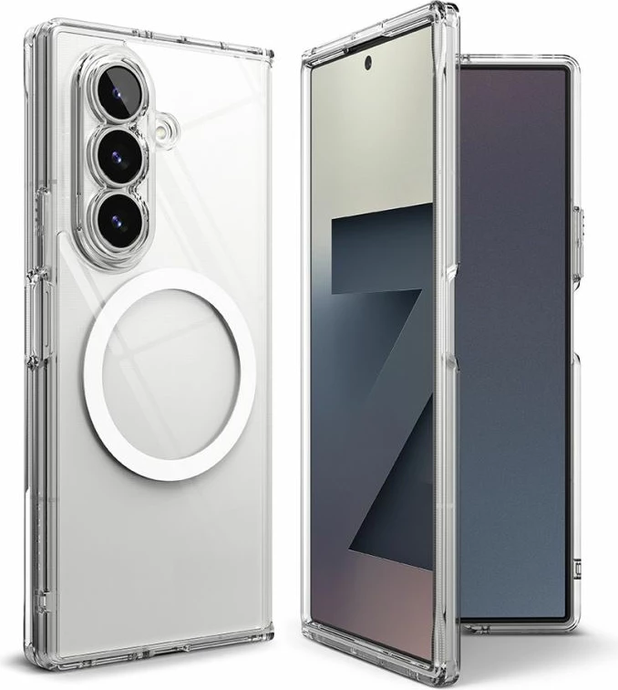 Mbështjellës Ringke Fusion Magnetic MagSafe për Samsung Galaxy Z Fold 7, transparent, 1 copë
