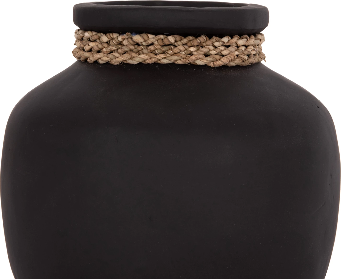 Vazo dekorative tavoline CAMMER, terrakotë, e zezë, FH4687.01S, 22x20cm