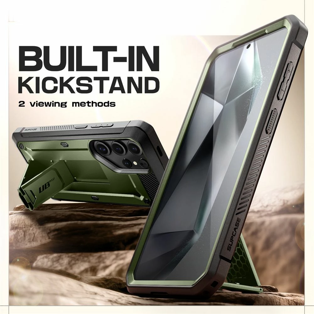 Mbështjellës Supcase Unicorn Beetle Pro 2-set për Samsung Galaxy S25 Ultra, Jeshil