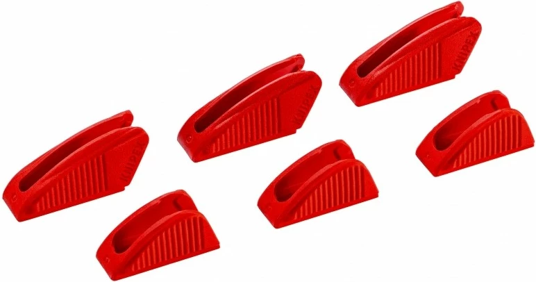 Set veglash plastike Knipex 86 09 250 V01, 6 copë, e kuqe