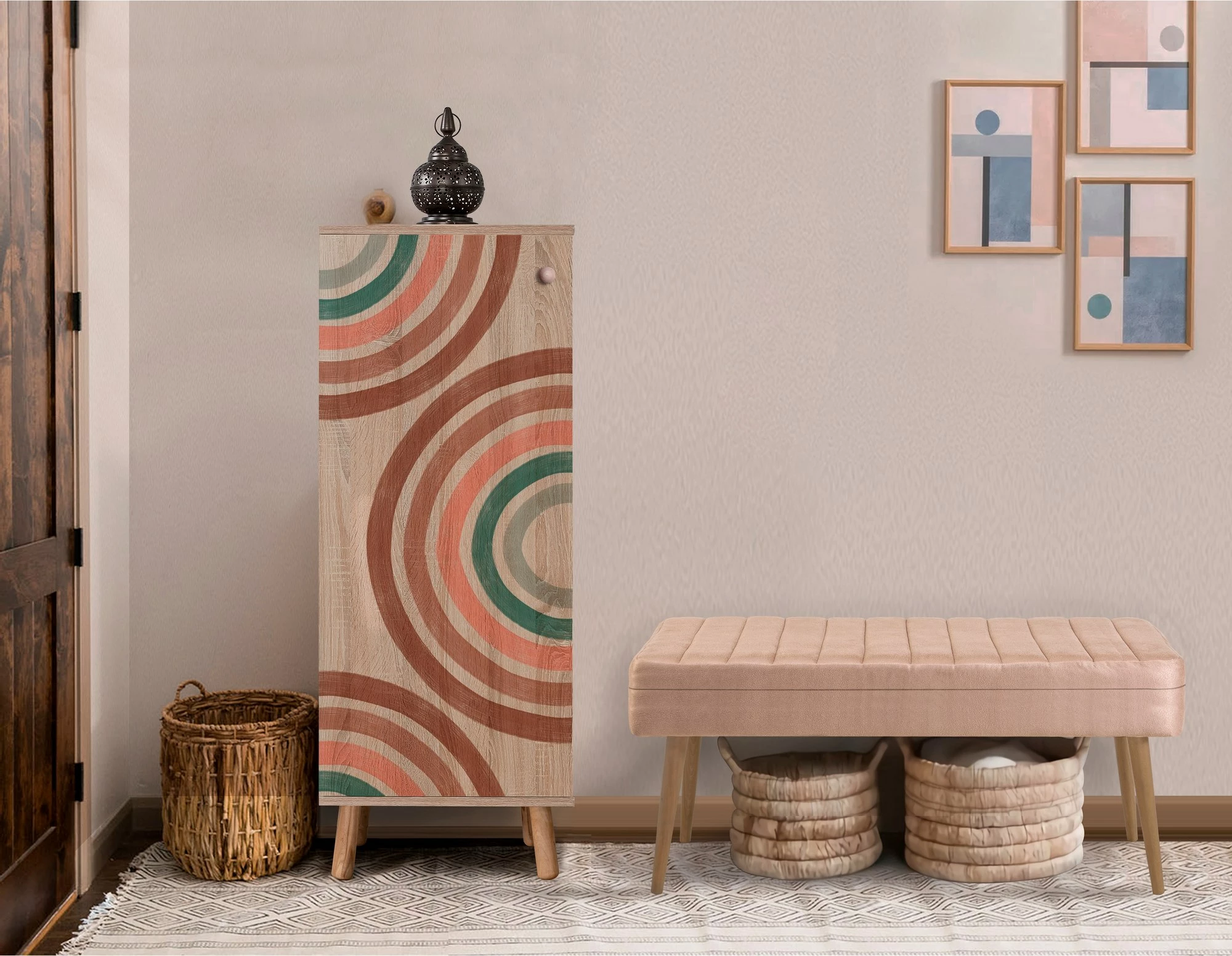 Set mobiljesh për korridor, ngjyrë sonomo dhe stone, Skye Decor, 935-0900