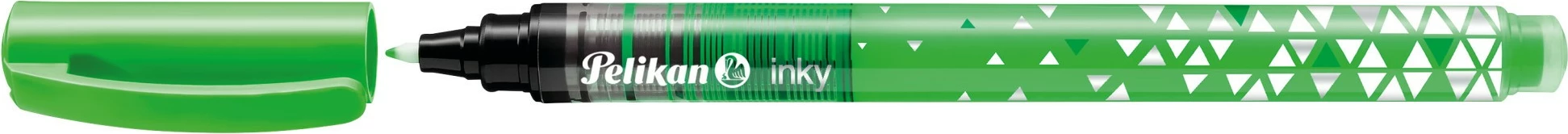 Stilolaps Pelikan inky neon, 0.5 mm, plastik, i gjelbër, pako 10 copë