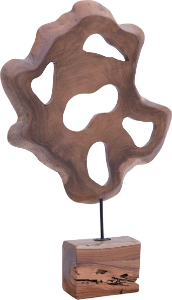 Dekor tavoline Strab Inart dru natyral teak-metal 55x10x80cm