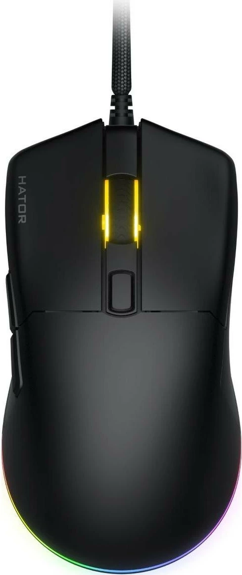 Maus Hator Pulsar 3 HTM610, RGB, me kabllo, i zi