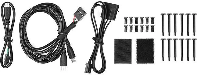 Ventilatorë RGB Thermaltake Riing Plus 12, set 3x120mm me LED, i zi