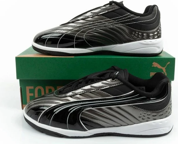 Atlete fëmijësh Puma V-S2 Goalgetter, hiri/argjendi