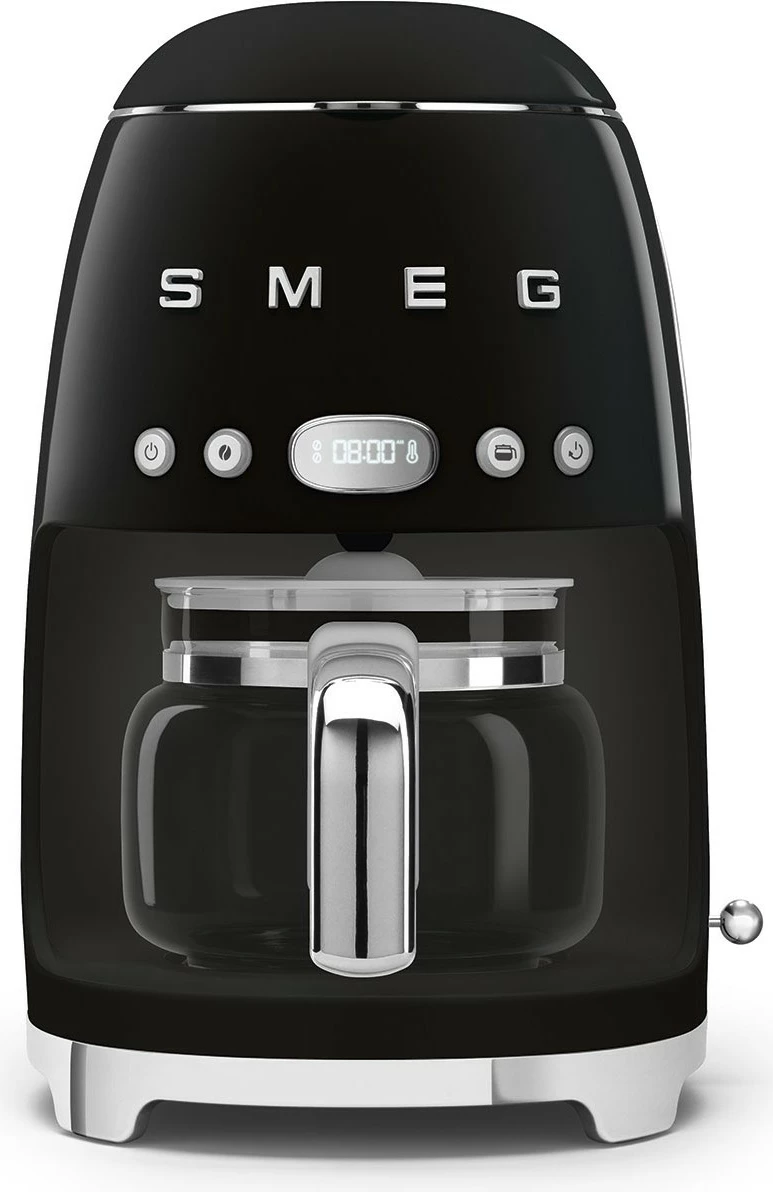 Aparat kafe SMEG DCF02BLEU, 10 filxhanë, manual, i zi