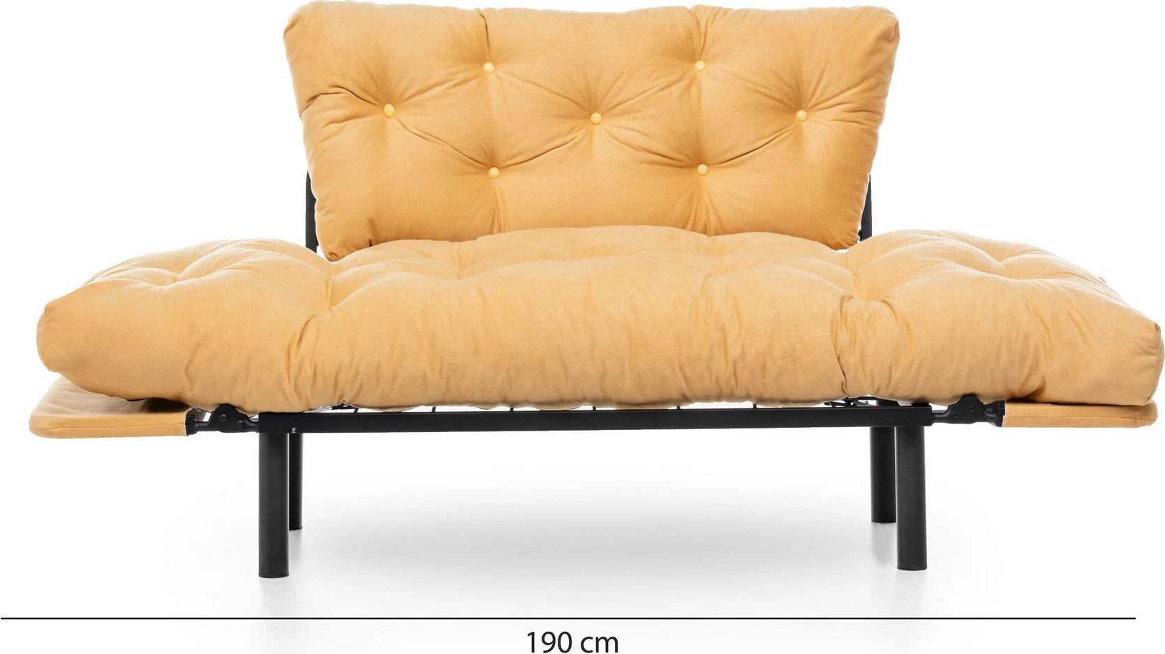 Divan-krevat 2 vende, ngjyrë mustard, Nitta