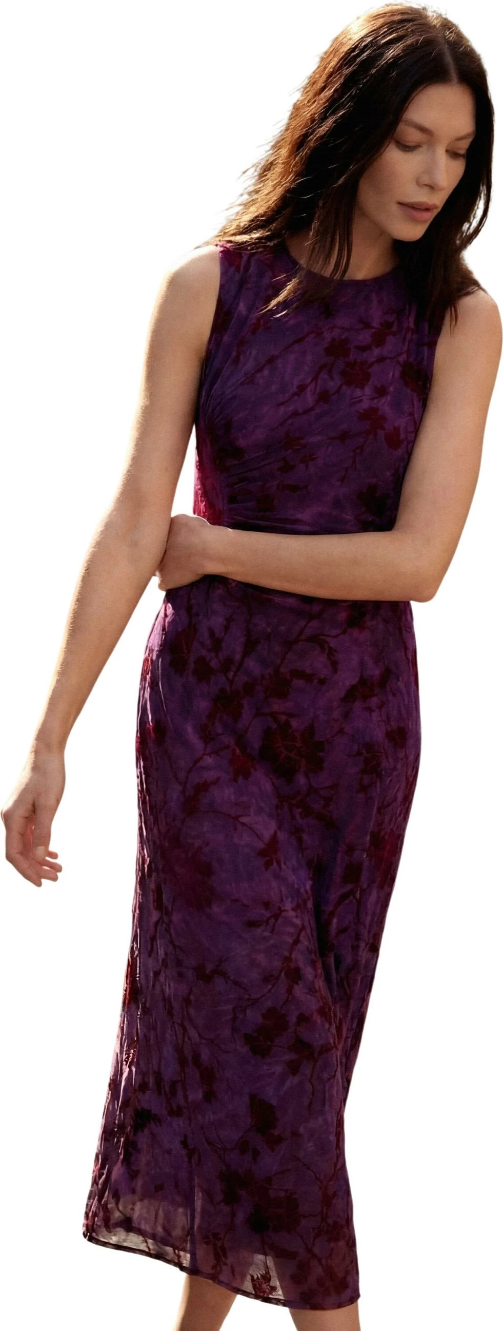 Fustan për femra Desigual VEST_ALINA 25WWVK33, vjollcë [Madhësia: L]
