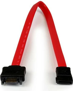 Kabllo zgjatëse SATA StarTech 0.3m, SATA III 7-pin M/F, kuqe/zezë