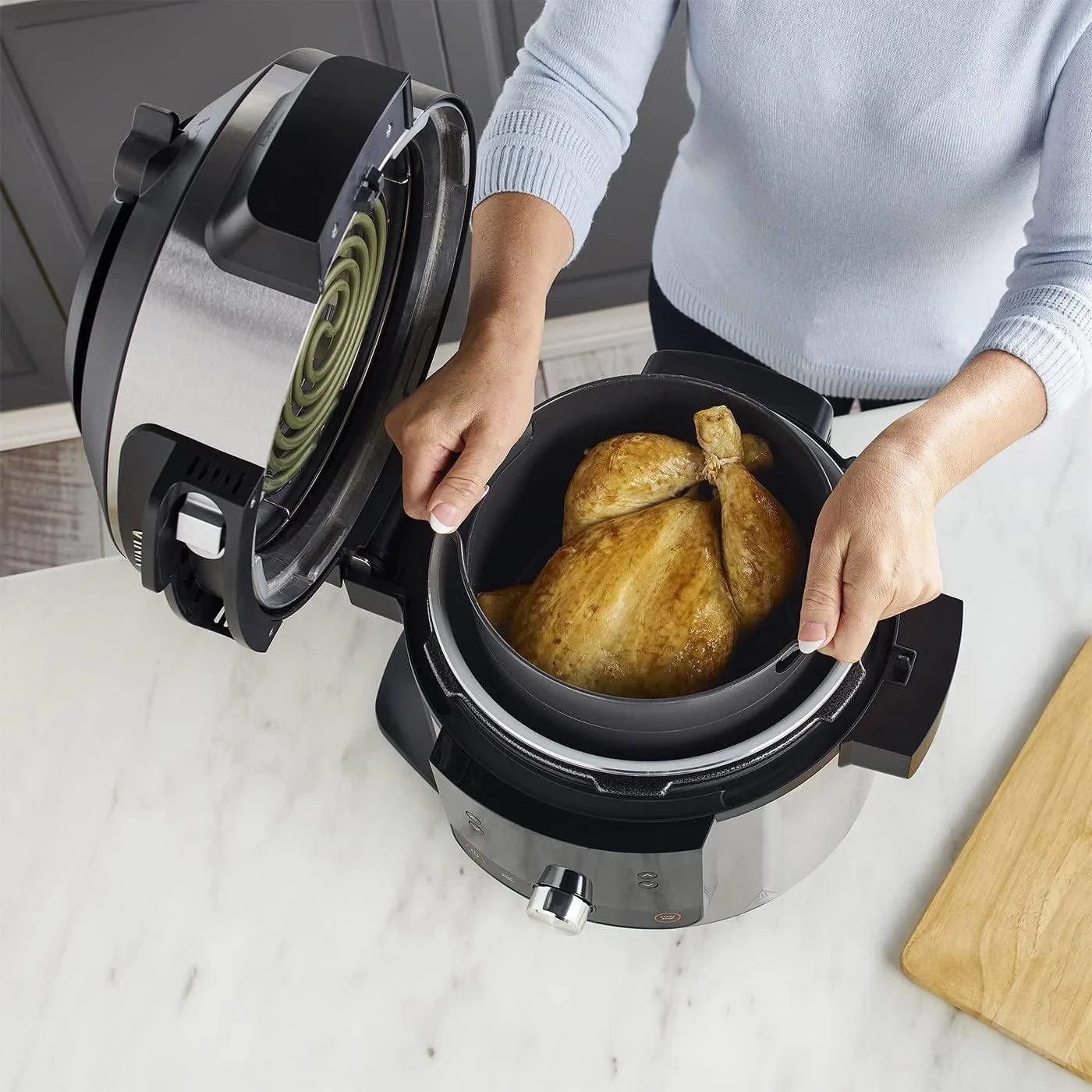 tenxhere multifunksionale Ninja Foodi MAX OL650EU 12-në-1 7.5L 1760W, çelik inox 4