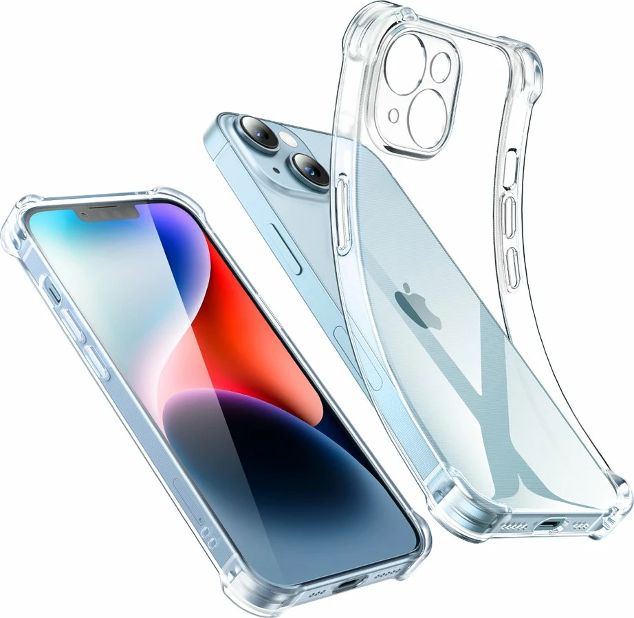 Mbështjellës Ugreen Gel Bright Cushion për iPhone 14 Plus, Transparent
