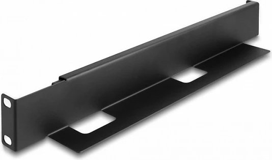 Shina montimi DeLOCK 19" 1U, 368-600 mm, metal, e zezë (2 copë)