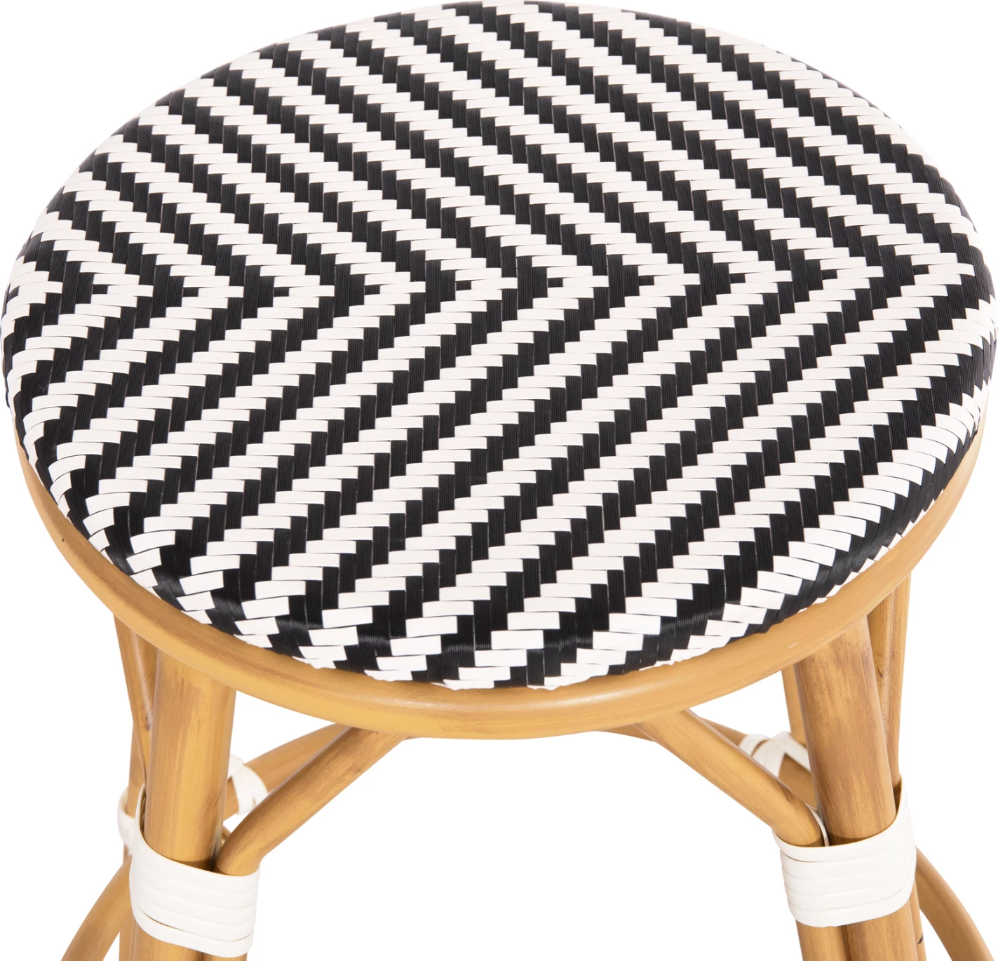 Karrige për bar, lartësi mesatare, pamje bambuje, CHINO FH6286.03, 43x43x65 cm