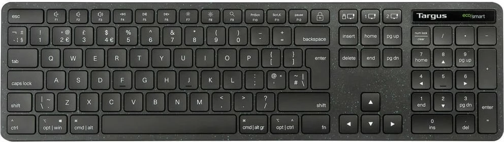 Tastierë wireless Targus ECOSMART Full Size, Bluetooth 5.0, UK English, e zezë