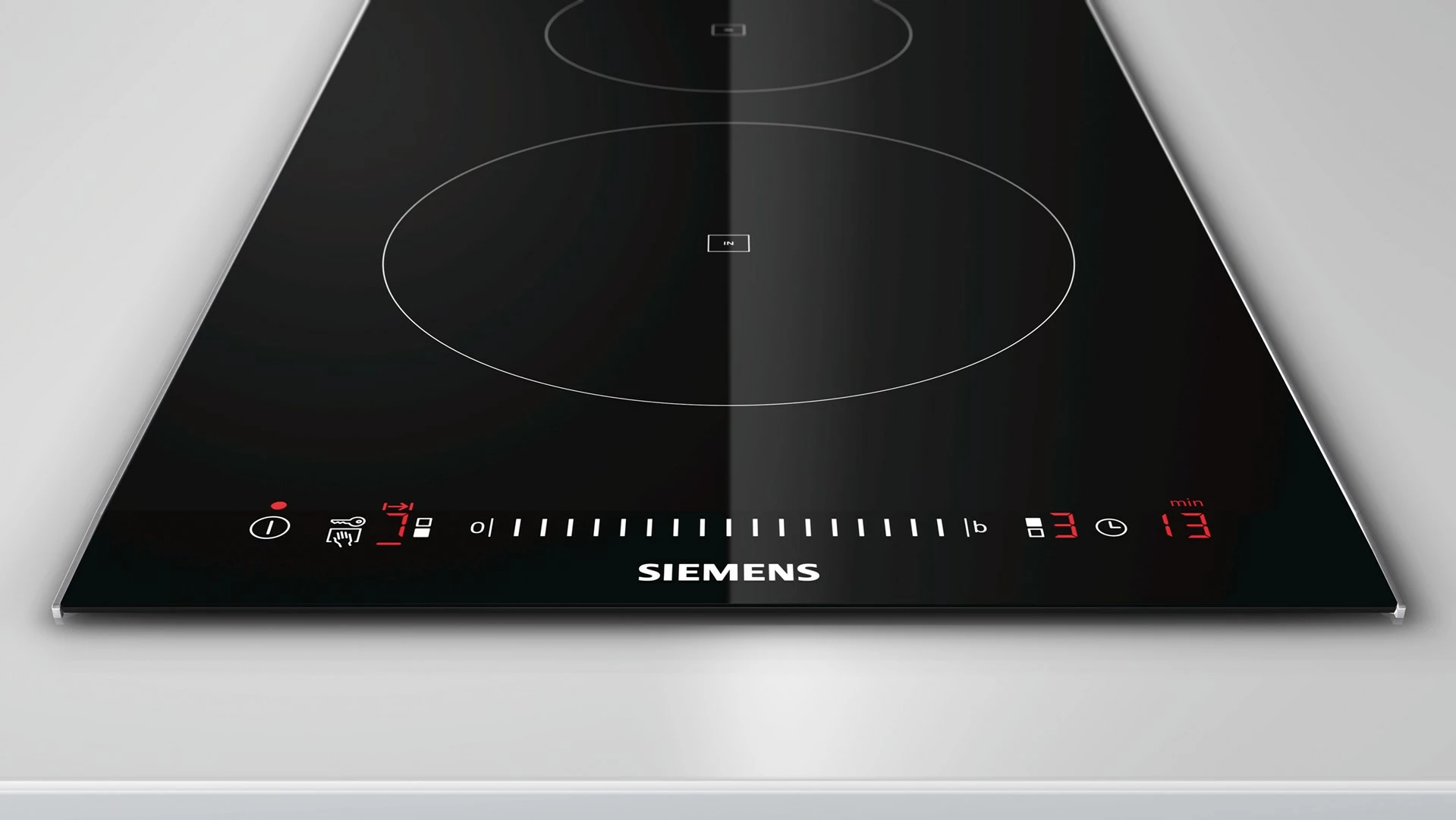 Pianurë me induksion Siemens EH375FBB1E, 2 zona, e zezë, e integruar