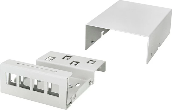 Kuti konsolidimi rrjeti LogiLink, 4-port, montim tavolinë/mur/shinë, gri