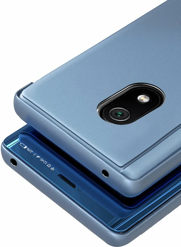 Mbështjellës Hurtel Clear View Case për Xiaomi Redmi 8A, e zezë