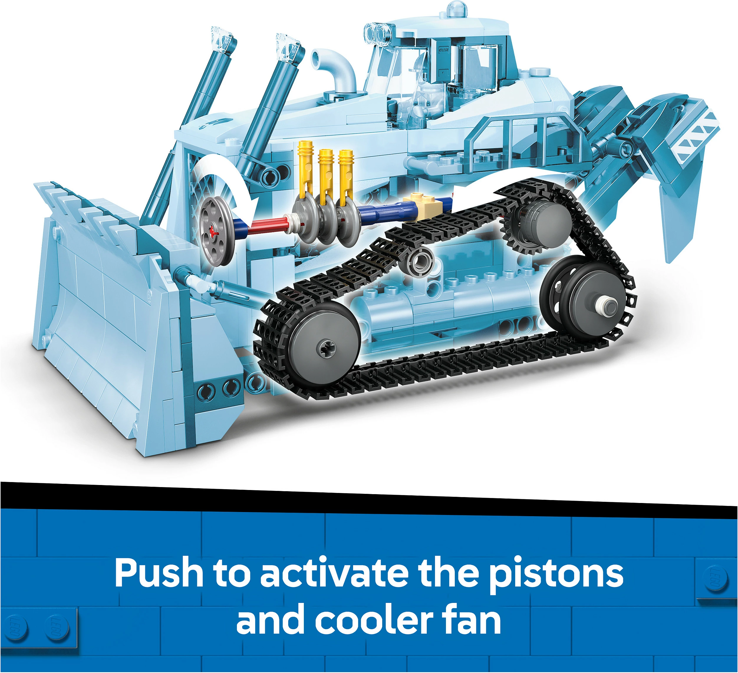 Set ndërtimi LEGO City Bulldozer i Verdhe 60466, 682 copë, 8+ vjeç, shumëngjyrësh