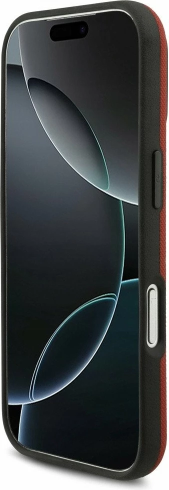 Mbështjellës BMW M FW Metal Logo MagSafe për iPhone 17 Pro, i kuq