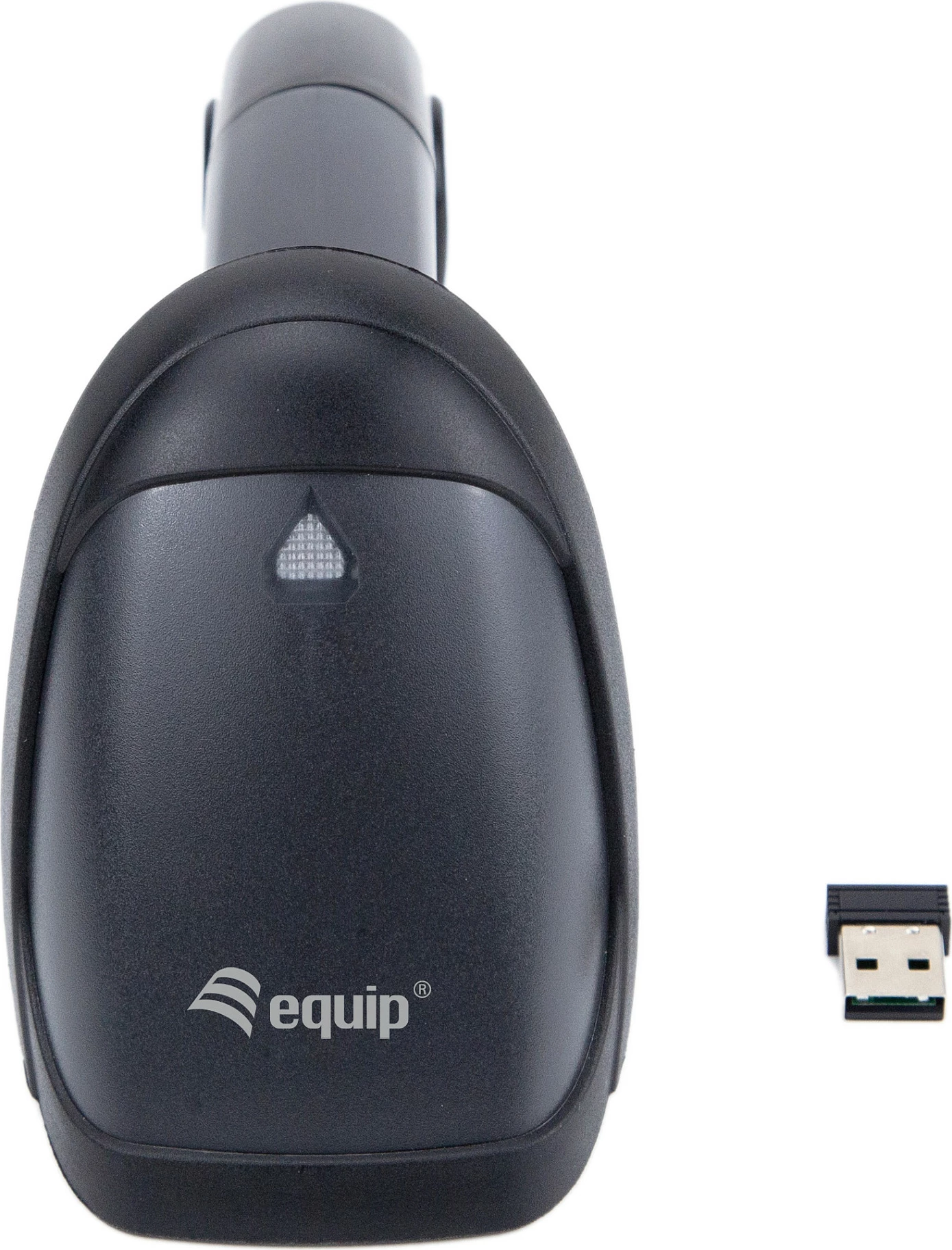 Skaner barkodi EQUIP 1D laser wireless 2.4GHz me bazë karikimi, i zi