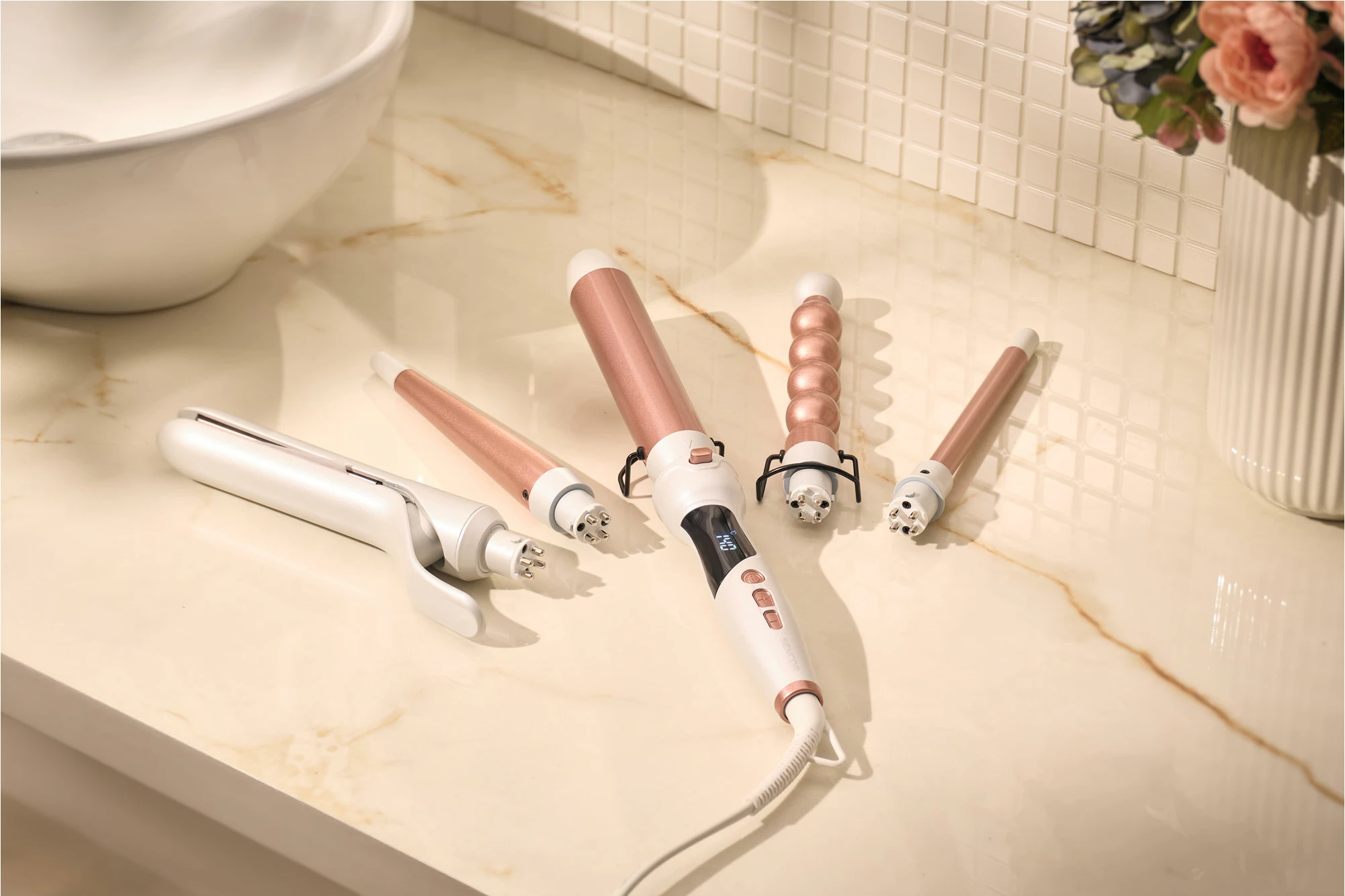 Stilizues per floke 5n1 Sencor SHS 8700RS, roze