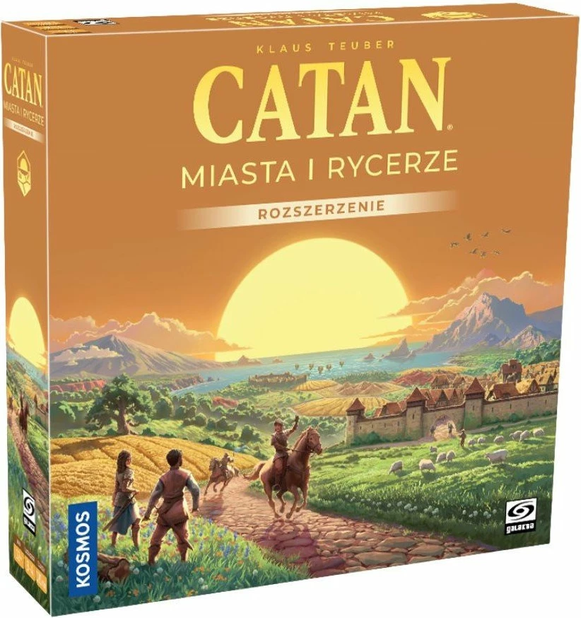 Ekspansion lojë tavoline Galakta Catan: Cities and Knights (2025 Edition), 3-4 lojtarë, 120 min, 12+ vjeç, version polonisht