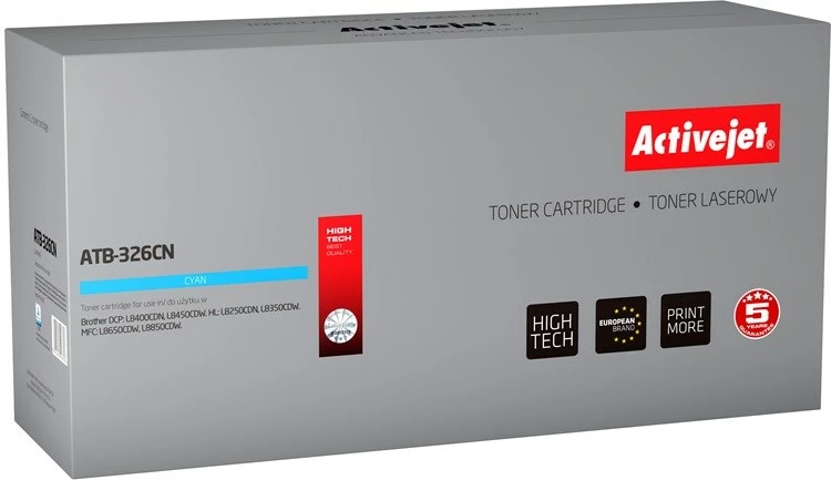 Toner zëvendësues Activejet ATB-326CN për printer Brother, i kaltër
