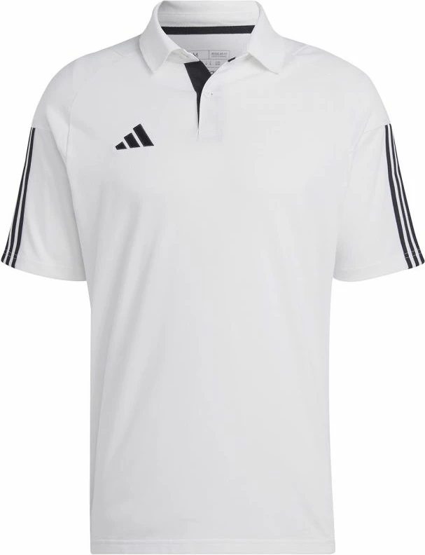 Maicë adidas Tiro 23 Competition Polo për meshkuj, e bardhë