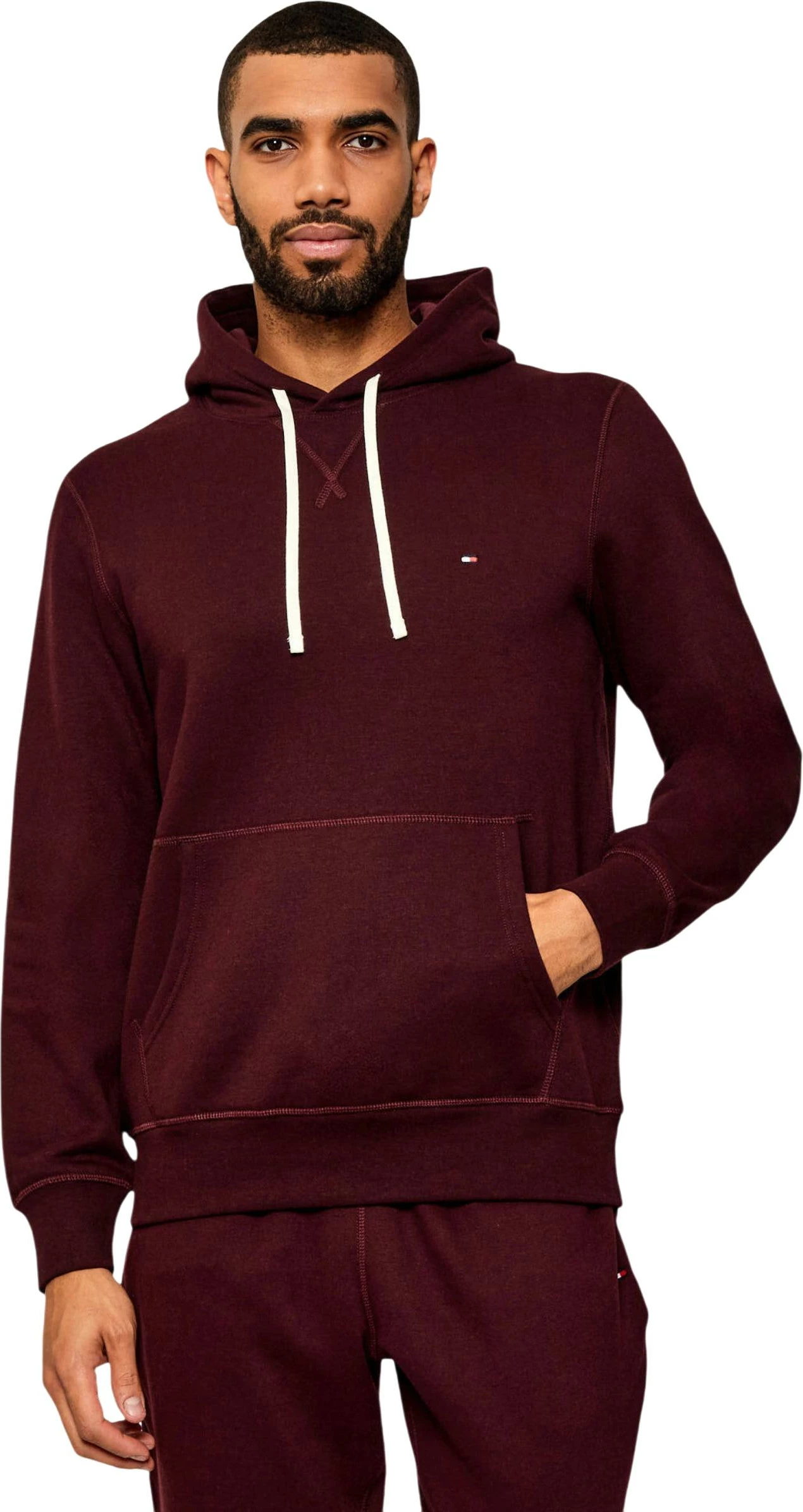 Duks me kapuç për meshkuj Tommy Hilfiger MW0MW39997, bordo